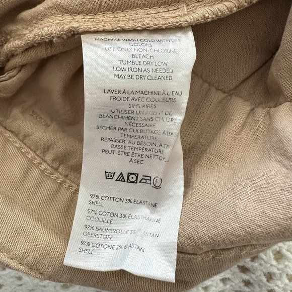 Free People Women Billie Chino Short Size 4 Medium Khaki Cotton NWOT 2.5" Inseam - Picture 5 of 6